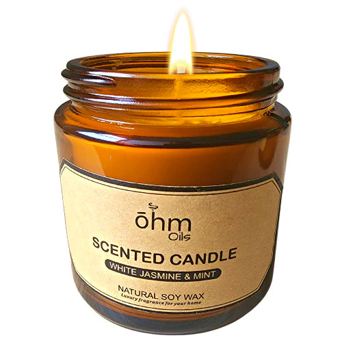 Ohm - Soy Wax Candle (95g) - Jasmine & Mint