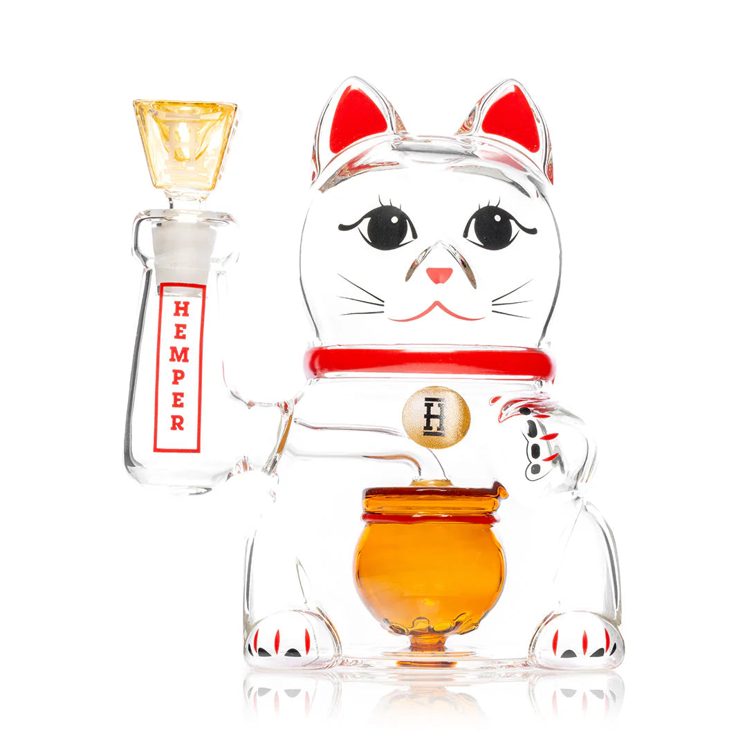 Lucky Cat XL Bong 7"