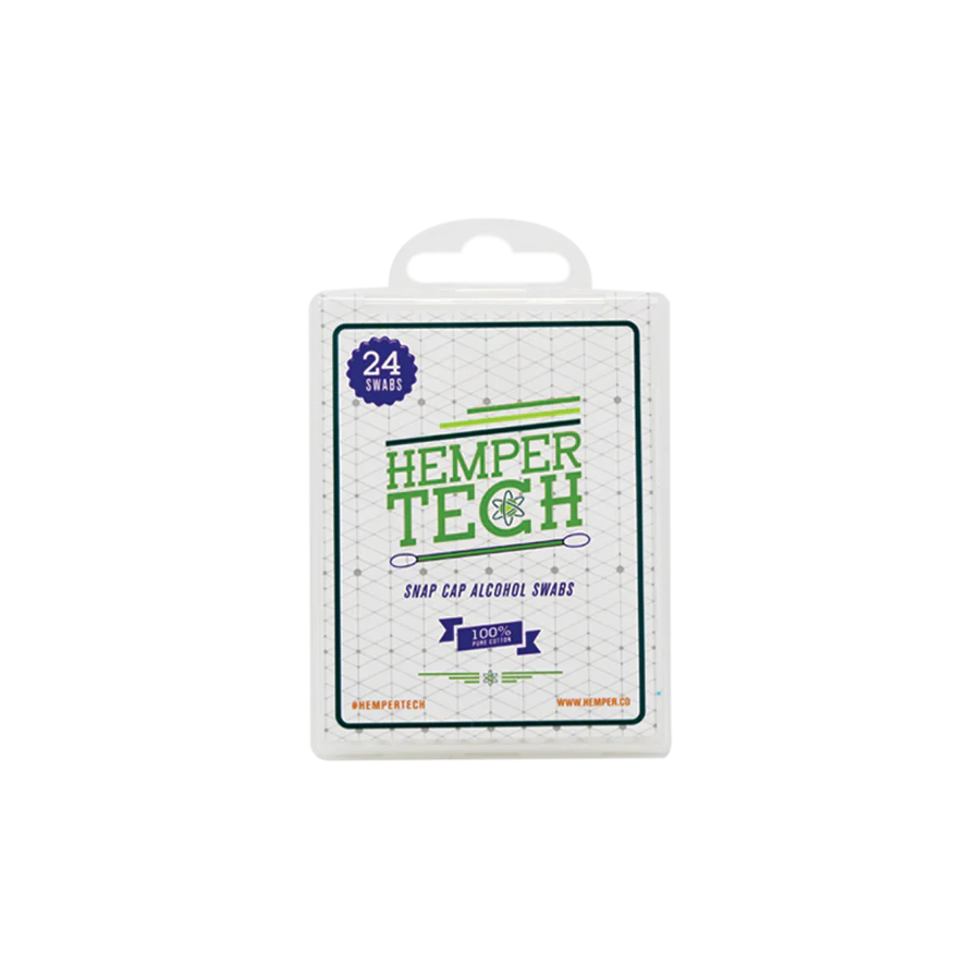 Hemper Tech - Snapcap Alcohol Swabs Display - 18 Count