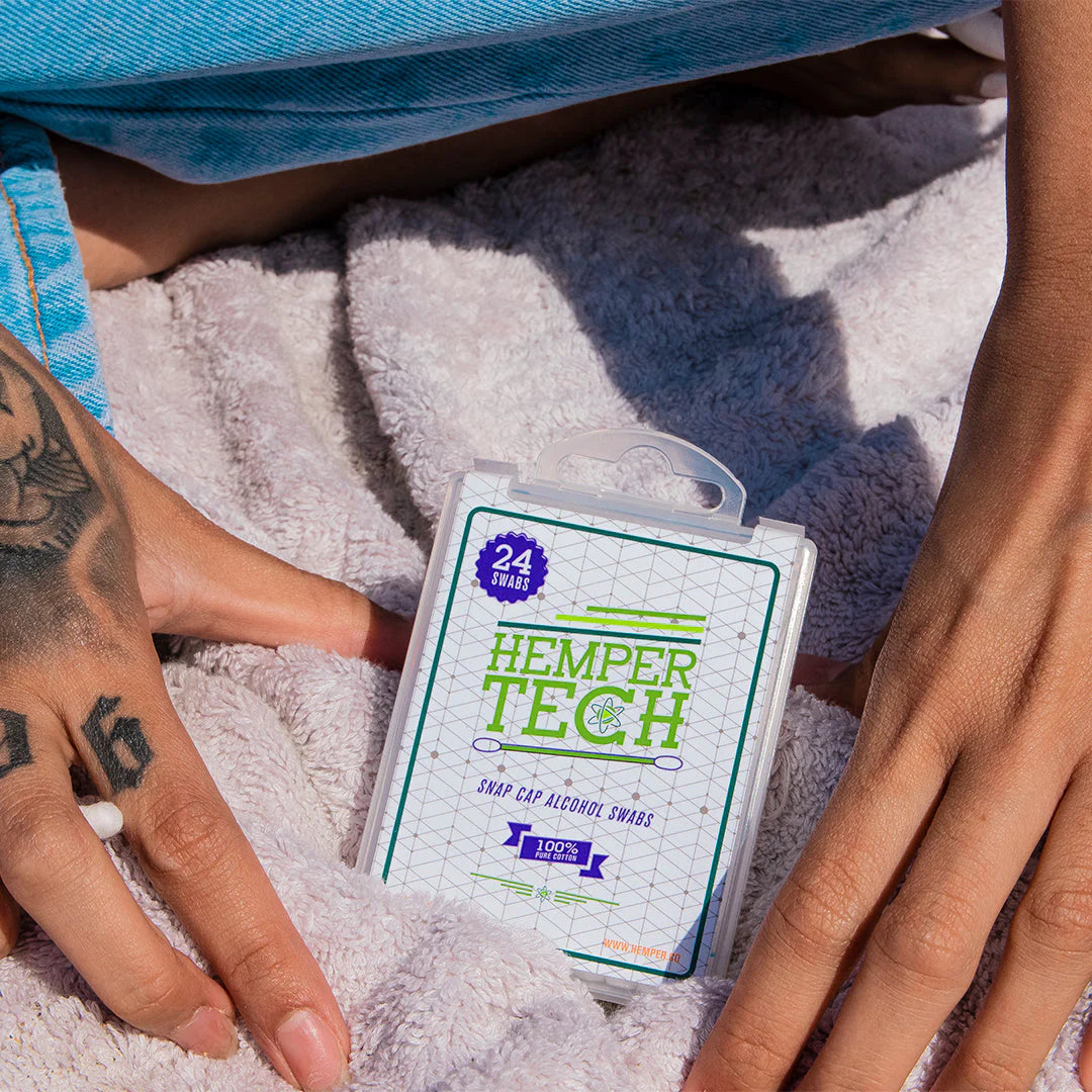 Hemper Tech - Snapcap Alcohol Swabs Display - 18 Count